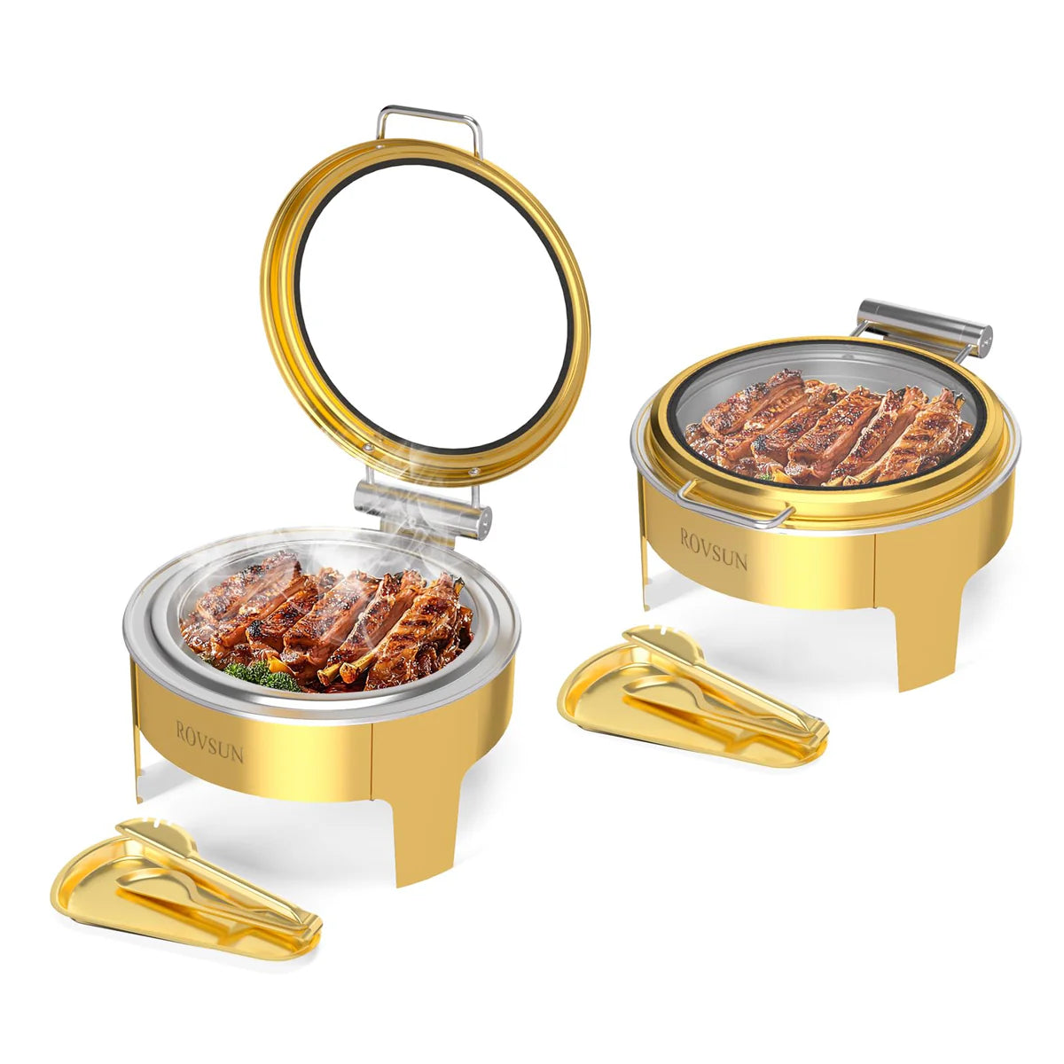 طبق تسخين ذهبي من روفسون سعة 6 كوارت 