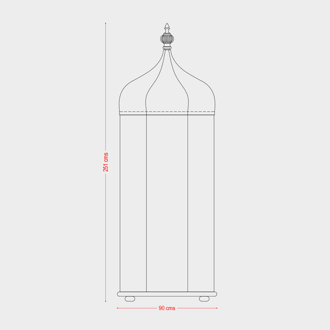خزانة ملابس رمادية فاتحة