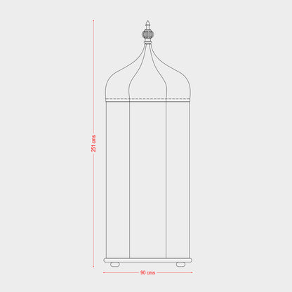 خزانة ملابس رمادية فاتحة